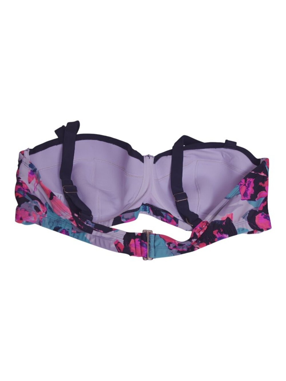 Ava & Viv Floral Bikini Top 24W Plus Size Adjustable Swim Colorful Eclectic Chic - Picture 5 of 12